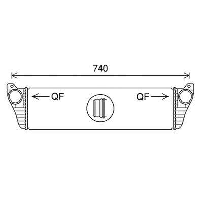 Intercooler pour MERCEDES VITO II ph.2 2010-2014 (W639), OEM: 6395011301, Neuf