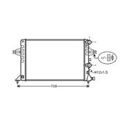 Radiateur de refroidissement moteur pour OPEL ZAFIRA A 1999-2005, OEM: 1300258, Neuf
