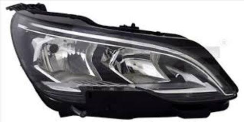 Phare droit pour PEUGEOT 3008 II phase 1 de 2017 à 2020, H7+HB3+PWY24W, électrique, avec moteur e feu de jour LED, Neuf