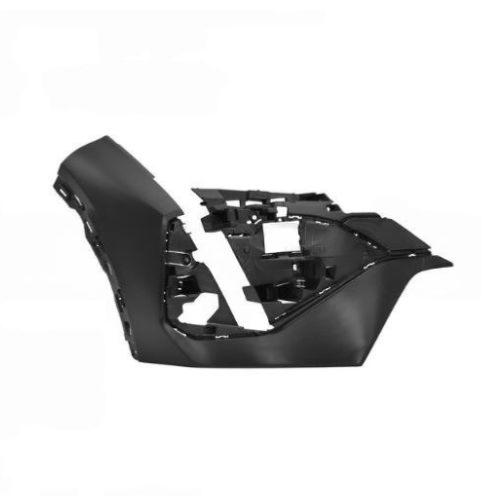 Crosse droite de pare-chocs avant pour PEUGEOT 408 depuis 2022, noire lisse, avec cache-crochet, Neuve à peindre