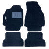 Kit 4 Tapis de sol Auto pour RENAULT MEGANE de 2002 à 2008, avec sigle MEGANE, sans CLIPS, Neuf