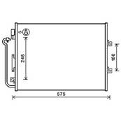 Condenseur de Climatisation pour RENAULT TWINGO II ph.1 2007-2011, OEM: 8200448252, Neuf