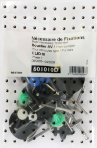 Kit de fixation assemblage Pare chocs avant pour RENAULT CLIO III phase 1 - 2005 à 2009, Neuf