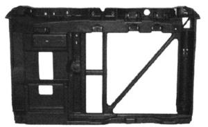 Masque Armature de face avant pour CITROËN C3 I phase 1, 2002-2005, (diesel), buse ventilateur