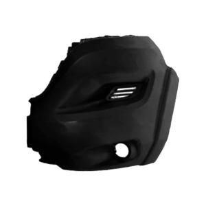 Crosse pare chocs avant gauche pour FIAT DUCATO III phase 2 2014-2023 Heavy, embout noir, avec élargisseur, trou feu AB