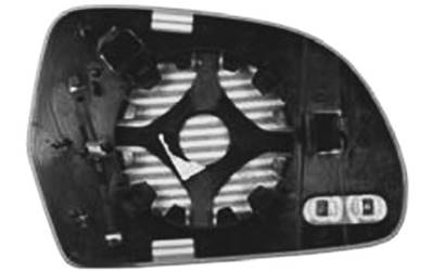 Miroir Glace rétroviseur gauche pour SKODA OCTAVIA II ph. 2 2009-2013, dégivrant, asphérique, Neuf