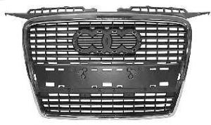 Grille radiateur pour AUDI A3 II ph.2 (3 portes) 2005-2008, grise, chromée, Mod. Sportback, Neuve