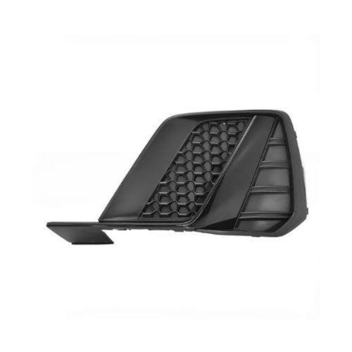 Grille gauche pare-chocs avant pour AUDI A1 II depuis 2018, avec moulure noire brillante, sans siège antibrouillard, traces radar, Mod. S-LINE, noire, Neuve