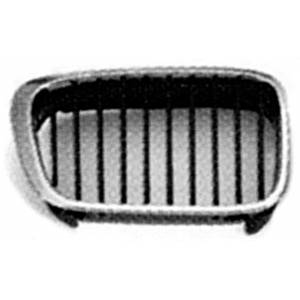 Calandre grille droite pour BMW série 3 E46, 2001-2004, noir, profil chromé, Neuve