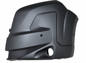 Crosse pare chocs avant gauche pour OPEL MOVANO II depuis 2024, noir, avec antibrouillard, trous PDC + Park Assist et supports, Neuf