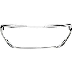 Enjoliveur grille calandre centrale pour PEUGEOT 208 phase 2 2015-2019, chromé, pare chocs avant