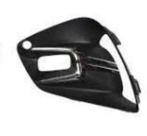 Grille de calandre gauche pour RENAULT CLIO V ph. 1 2019-2023, trous feu antibrouillard, moulures chromée, noires gaufrées, trou radar, Neuve