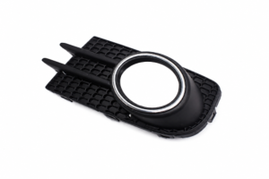 Grille de pare-chocs avant gauche pour VOLKSWAGEN TIGUAN I phase 2 2011-2015, noire, avec emplacement antibrouillard, avec contour chromé, modèle Sport, Neuve