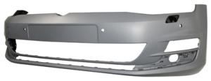 Pare chocs avant pour VOLKSWAGEN GOLF VII ph. 1 2012-2016, 4 trous capteurs radar et lave phare