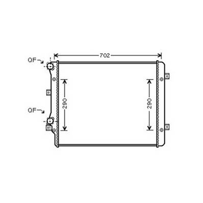 Radiateur de refroidissement moteur pour VOLKSWAGEN PASSAT B6 2005-2010, OEM: 1K0121251L, Neuf