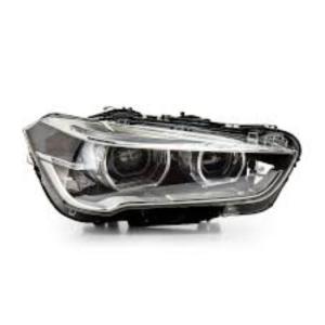 Phare Optique avant droit électrique pour BMW X1 F48 depuis 2015, H7, avec moteur, avec feu de jour, LED, Neuf