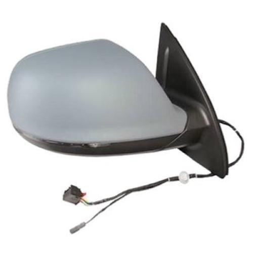 Rétroviseur extérieur droit électrique pour AUDI Q7 I ph. 2 2009-2015, dégivrant, rabattable électriquement, feu clignotant, mémoire, 17 pins, Neuf à peindre