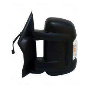 Rétroviseur gauche pour CITROËN JUMPER II phase 2 2014-2023, électrique, noir, chauffant, avec feu (W16W), avec sonde, avec BLIS, bras court, convexe, 12 PIN, Neuf
