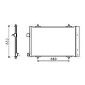 Condenseur de Climatisation pour CITROËN C5 I ph.2 2004-2008, OEM: 6455HV, Neuf