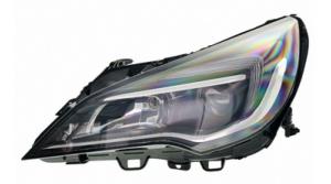 Phare Optique avant gauche pour OPEL ASTRA K 2016-2019, H1+H7, à LED, Neuf