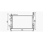 Radiateur de refroidissement moteur pour FORD FOCUS III ph.1 2011-2014, OEM: 1830143, Neuf