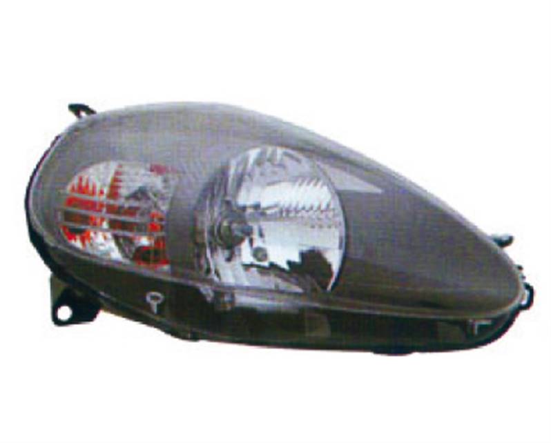Phare Avant Droit H4 Pour Peugeot 107 (2005-2012) - Référence OEM 620674, Remplacement Direct, Transparent