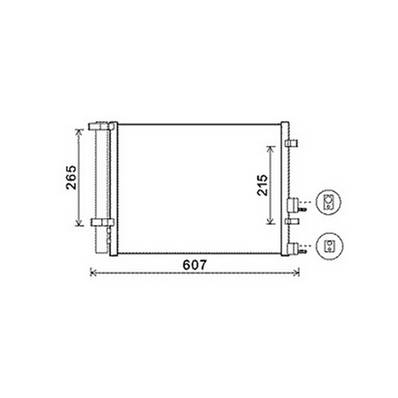 Condenseur de Climatisation pour HYUNDAI i20 I ph.1 2009-2012, OEM: 976061J000, Neuf