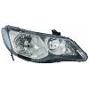 Phare optique avant gauche pour HONDA CIVIC VIII 3/5 portes 2006-2012, HB3-HB4, fond noir, Neuf