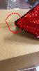 OCCASION - Feu arrière gauche pour RENAULT SCENIC II phase 1, 2003-2006, (rouge/blanc)