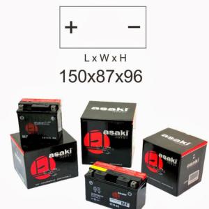 Batterie ASAKI CTZ10S-BS pour YAMAHA MT-10 1000cc de 2016 à 2018, Scellé, Neuve
