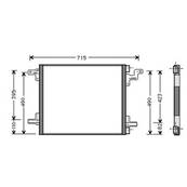 Condenseur de Climatisation pour MERCEDES CLASSE ML ph.1 1998-2001 (W163), OEM: 1638300170, Neuf