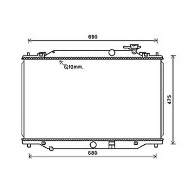 Radiateur de refroidissement moteur pour MAZDA CX-5 I 2012-2017, OEM: SH0115200A, Neuf