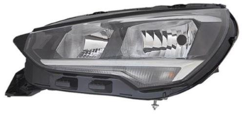 Phare Optique avant gauche pour OPEL CORSA F 2019-2023, H7+H15+PY24W, Neuf