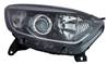 Phare Optique avant droit pour RENAULT CAPTUR, 2013-2017, H1+H1, corps noir et profil chrom, Neuf