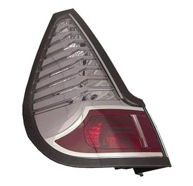 Feu arrière extérieur gauche pour RENAULT SCENIC/X-MOD 2012-2013, 5 places, Cadre noir incolore