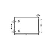 Condenseur de Climatisation pour RENAULT SCENIC II ph.1 2003-2006, OEM: 8200325004, Neuf