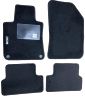 Kit 4 Tapis de sol Auto pour PEUGEOT 308 de 2013 à 2017, avec sigle 308, moquette noire, avec CLIPS, Neuf