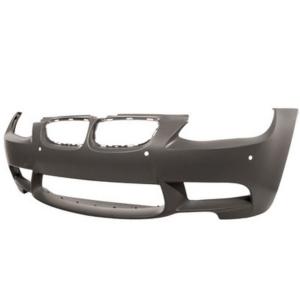 Pare-chocs avant pour BMW Serie 3 E92/E93 - M3, 2006-2013, cache crochet, trous radar + supports, Neuf à peindre avec apprêt 