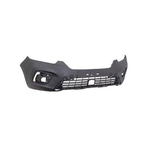 Pare-chocs avant pour RENAULT KANGOO III phase 1 depuis 2021, noir gaufré, avec emplacement antibrouillard, trous pour radar et assistance au stationnement + supports, mod. VAN, Neuf