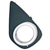 Grille de calandre droite TOYOTA YARIS III phase 2, 2014-2016, noire, trou pour feu antibrouillard, cadre satin, Mod. HYBRID, Neuve