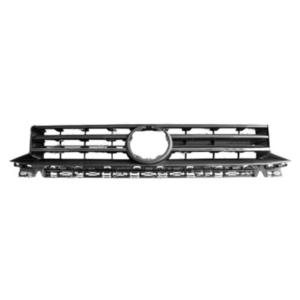 Grille de calandre supérieure pour VOLKSWAGEN CADDY IV, 2015-2020, noir matte, chromée, pare chocs avant, neuve