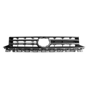 Grille de calandre supérieure pour VOLKSWAGEN CADDY IV, 2015-2020, noir matte, chromée, pare chocs avant, neuve