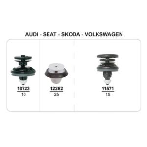 Lot De 30 Agrafes De Remplacement Pour Aile/doublure Audi A4 - Noir - Neuf
