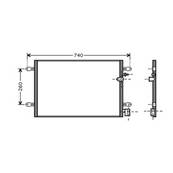 Condenseur de Climatisation pour AUDI A6 III ph.1 2004-2008, OEM: 4F0260403E, Neuf
