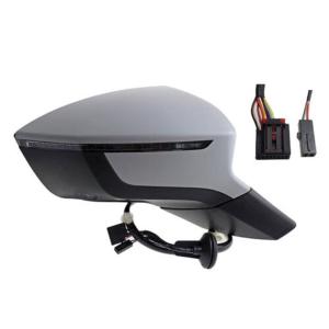 Rétroviseur rabattable électriquement extérieur droit pour SEAT ATECA phase 1, 2016-2020, dégivrant, feu clignotant, feu de courtoisie, BLIS, Neuf