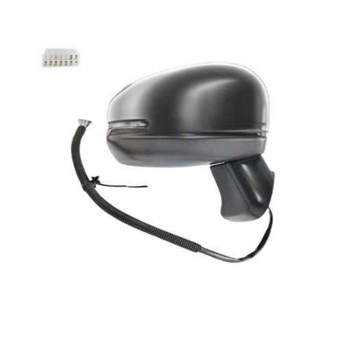 Rétroviseur électrique extérieur droit pour HONDA JAZZ III phase 1 2015-2017, dégivrant, rabattable électriquement, avec feu clignotant, 9 pins, Neuf à peindre