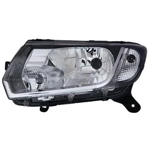 Phare Optique avant gauche pour DACIA SANDERO II STEPWAY, 2012-2016, H4, manuel, Neuf