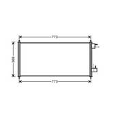 Condenseur de Climatisation pour RENAULT KANGOO I ph.1 1997-2003, OEM: 4488406, Neuf