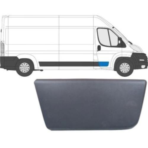 Moulure baguette latérale sur porte avant droite pour PEUGEOT BOXER II ph.2 2014-2023, 41cm, Noire, Neuve
