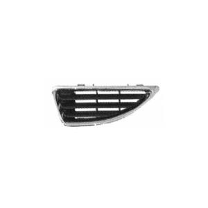 Grille latérale de pare chocs avant droite pour RENAULT MEGANE I phase 2, 1999-2002, profil chromé, Neuve